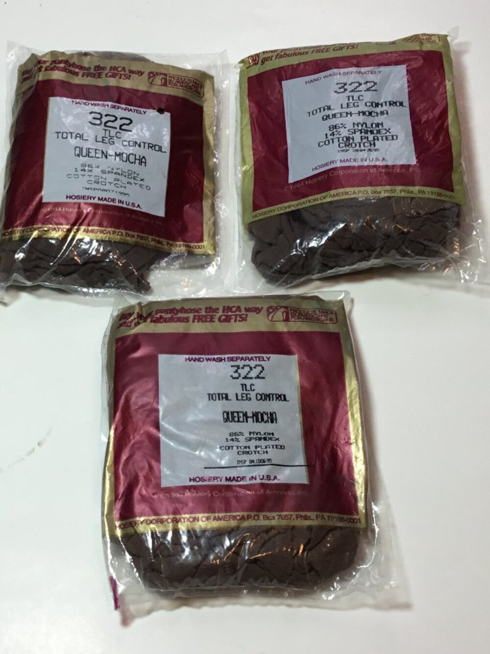 Lot 3 Pair Silkies TLC Support Pantyhose Size Queen Mocha NEW